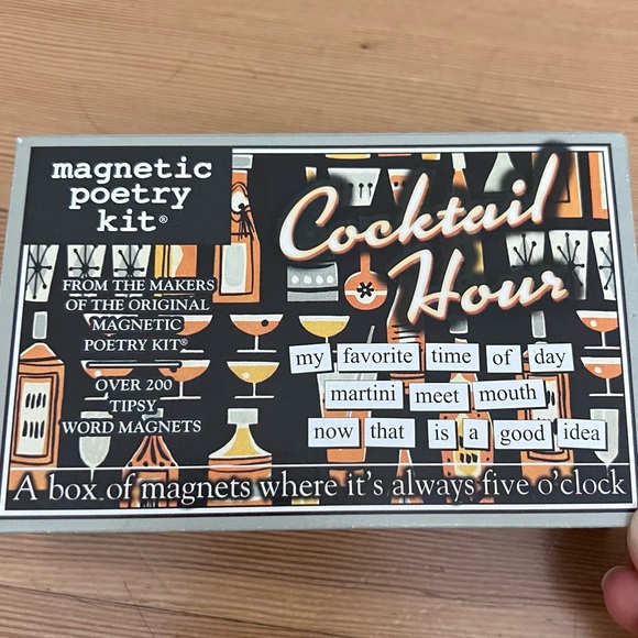 Magnetic Poetry - Cocktail Hour. Word magnets - Picture 2 of 4